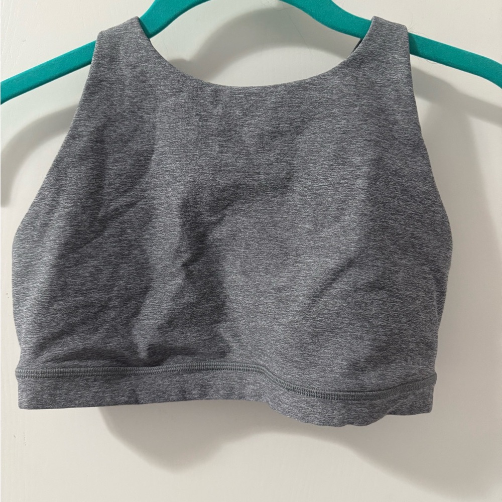 Lululemon Gray Cropped Tank Top